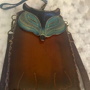 Fox Design Genuine Leather Crossbody Bag